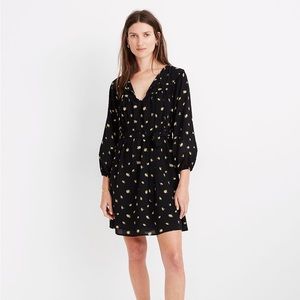 Madewell Tie-Waist Mini Dress in French Daisies Size XXS